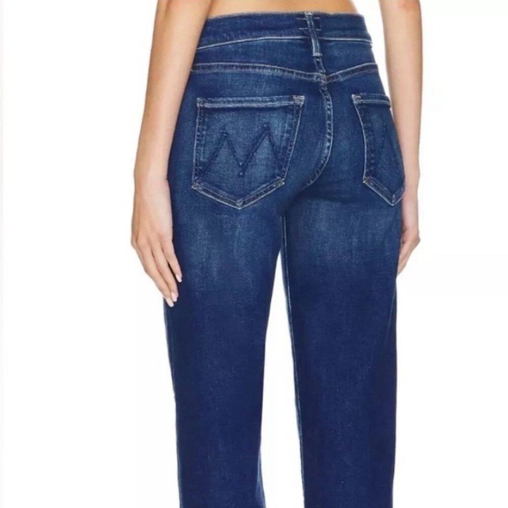 MOTHER The Mid Rise Rambler Zip Ankle in Coastal Blue Women's Jeans Sz 27